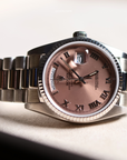 Rolex Daydate Salmon Dial White Gold 18039