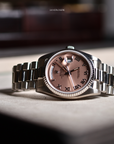 Rolex Daydate Salmon Dial White Gold 18039