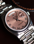 Rolex Daydate Salmon Dial White Gold 18039